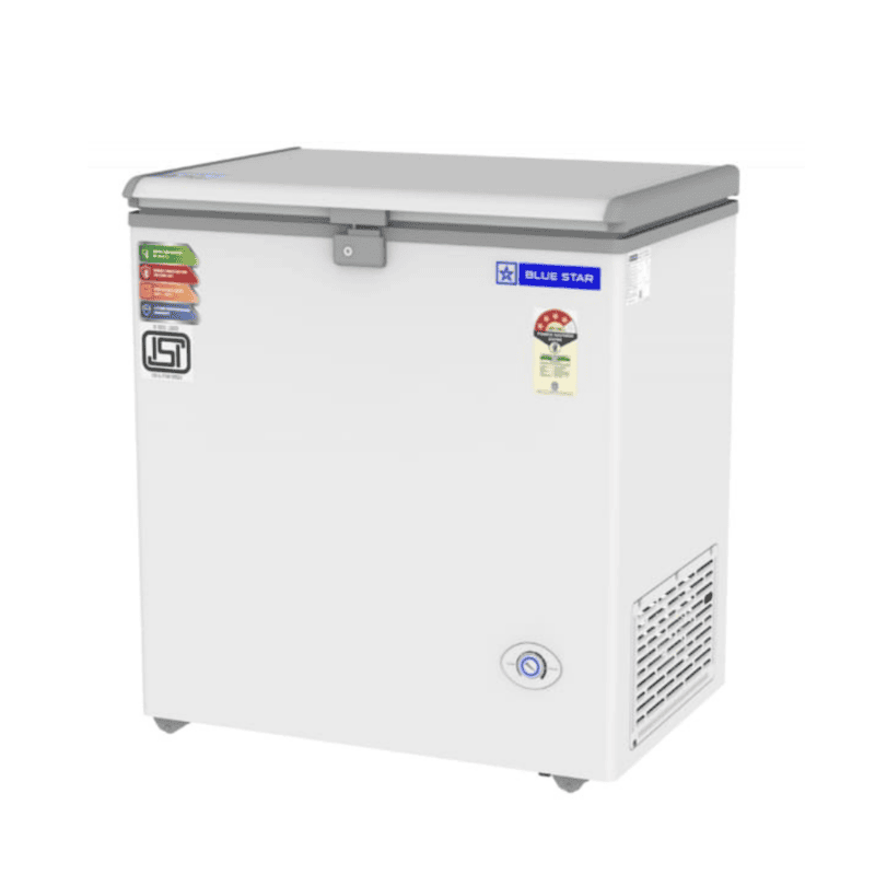 Spacious Interior of Blue Star CF4-180NEYW Deep Freezer