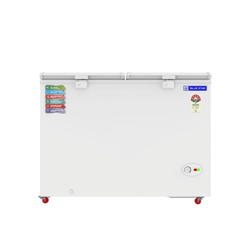 Blue Star Hard Top Chest Freezer CF5-460NEYW (Front View with Lid Closed) Blue Star Hard Top Chest Freezer CF5-460NEYW (Front View with Lid Closed)