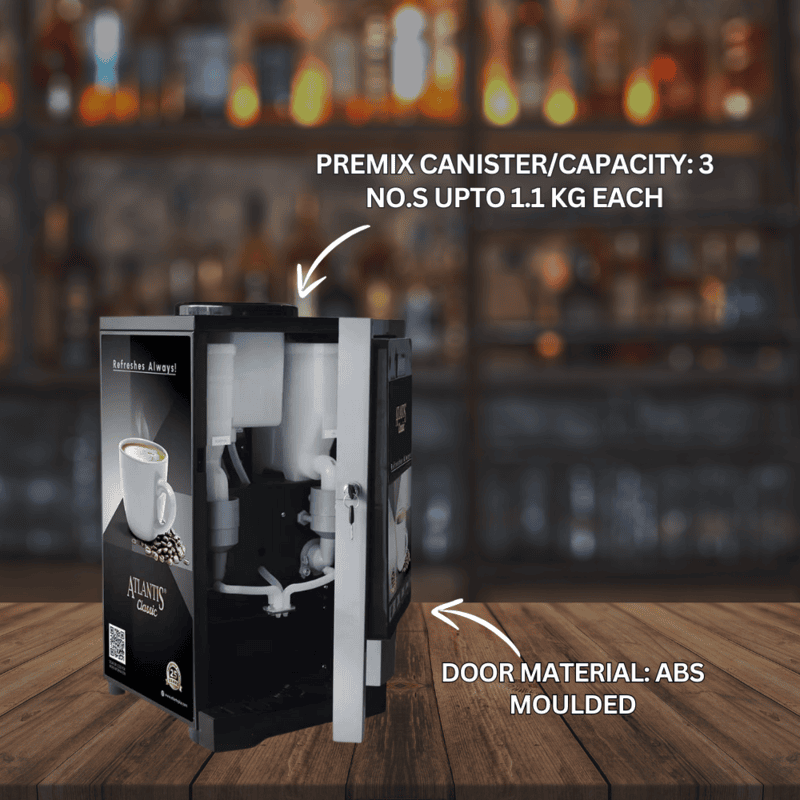 Atlantis Classic 3 lane Tea and Coffee vending machine