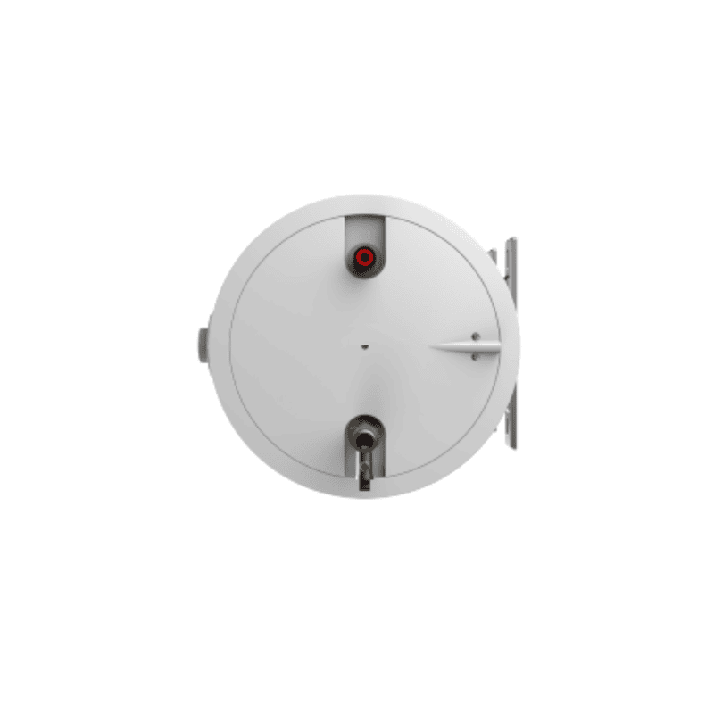 A diagram showing the Whirl Flow Technology inside the Usha Aqua Horizon 25L Water Heater.