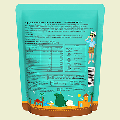 The Jack Man Tagine Jackfruit and Chickpeas 500g The Jack Man Tagine Jackfruit and Chickpeas 500g