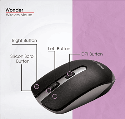 Zebion Wireless Mouse Glider Wonder