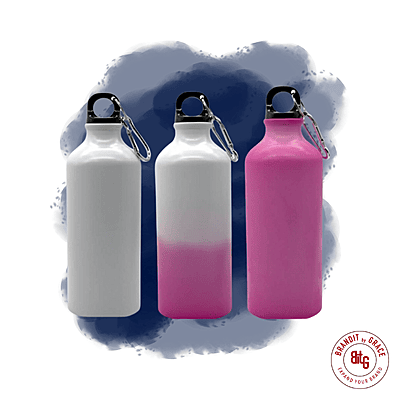 Custom Print Pink Aluminium Magic Water Bottle