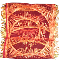 Red Cloth and Gold Colour Boarder fully decorated Designer Chunri