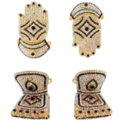 Decorative Design Hands and Legs for Deity (Contains 2 Pairs)