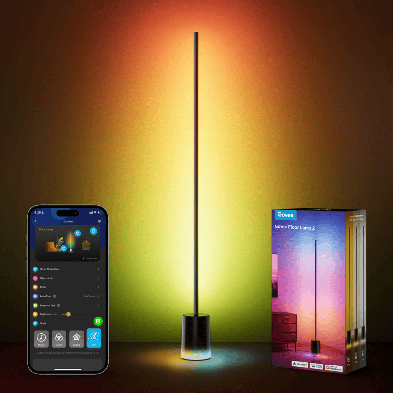 Govee RGBICWW Floor Lamp 2 - (1.5m Tall) Smart, Matter Compatible