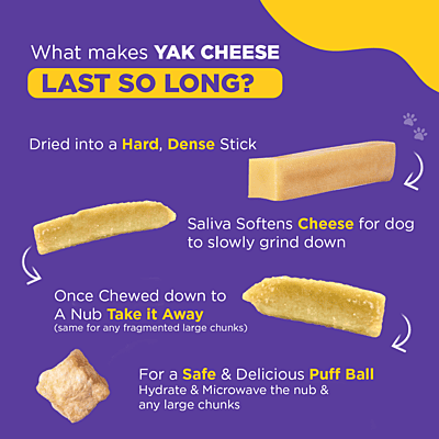Yak Cheese Chew - Strawberry - L (3 Pcs)