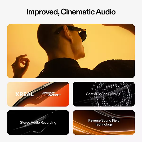 XREAL One -AR Smart Glasses 120 Hz Full-HD Micro-OLED, Sound by Bose