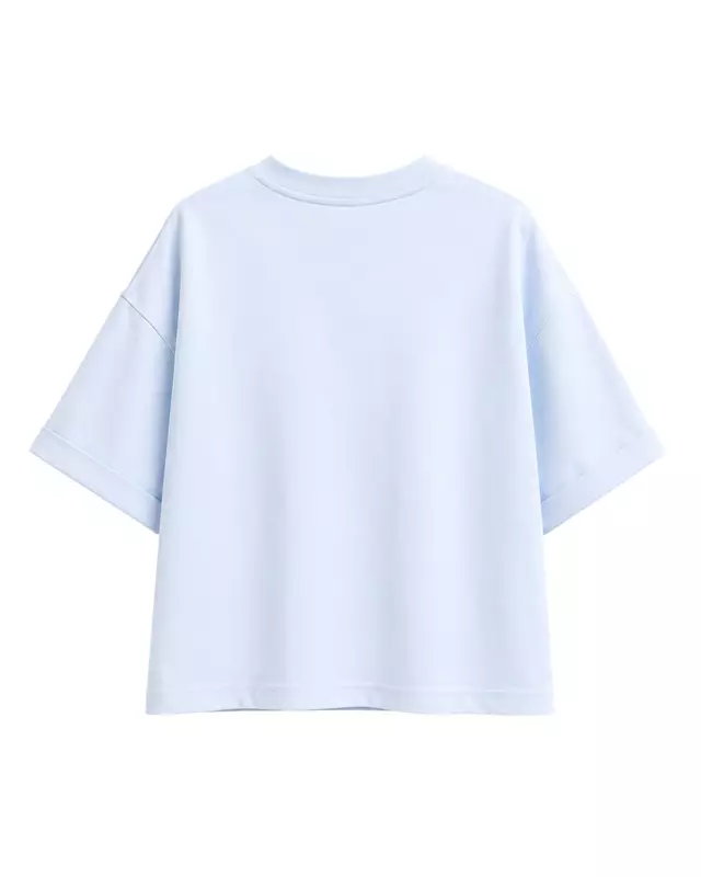 Oversized Cropped Basic T-Shirt