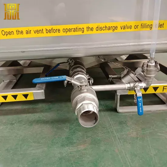 Contenedores IBC de acero inoxidable de 1000 litros