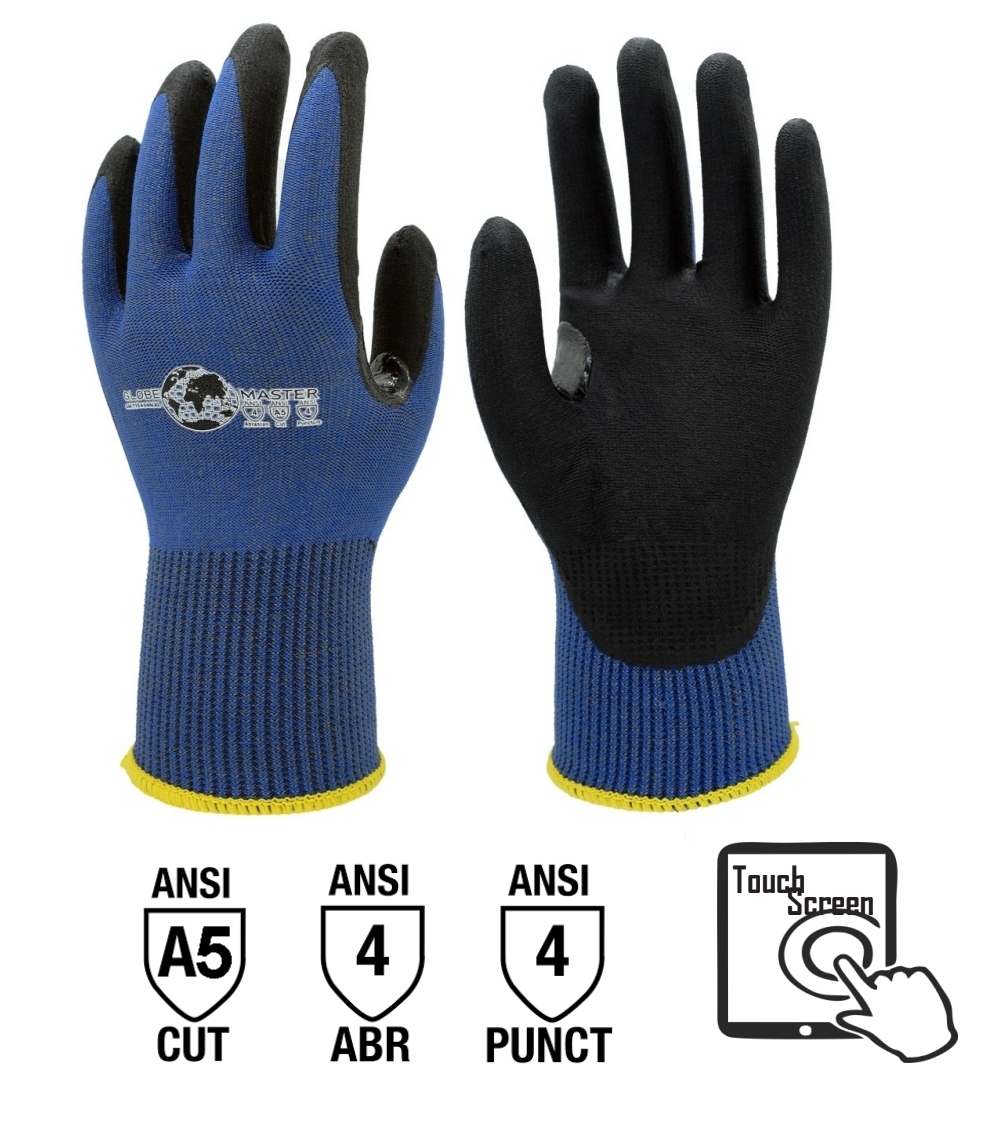 Nitrile Black Coated Palm 15 gauge ANSI Cut level A5