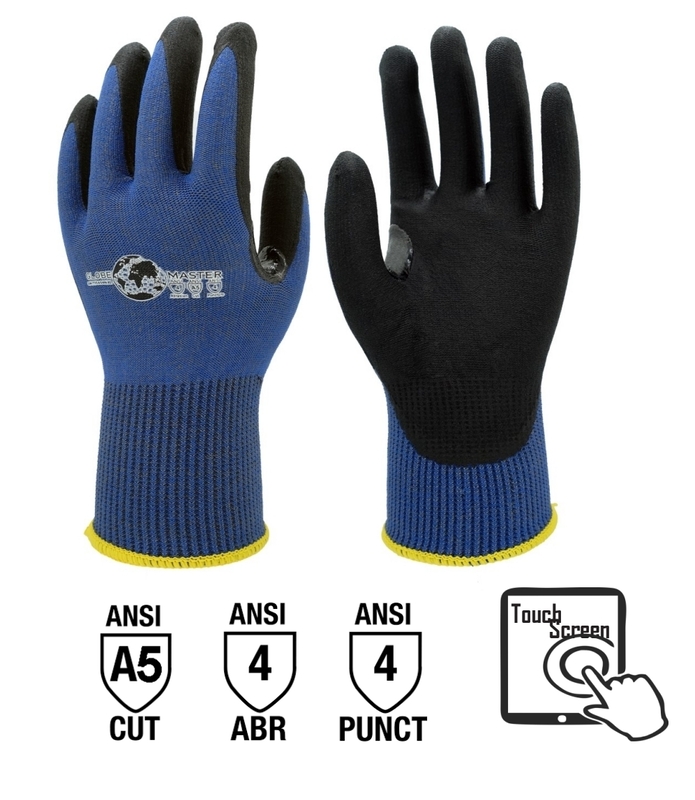 Nitrile Black Coated Palm 15 gauge ANSI Cut level A5