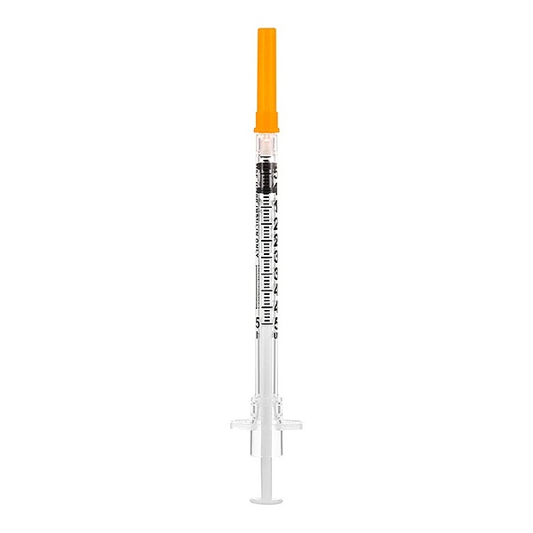 Sol-Care® Safety Insulin Syringe, Fixed Needle