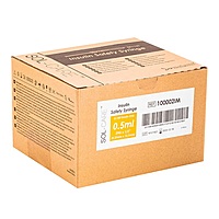 Sol-Care® Safety Insulin Syringe, Fixed Needle
