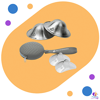 PhysiogenX Silver Nursing Cup and Nipple Shield Kit PhysiogenX Silver Nursing Cup and Nipple Shield Kit