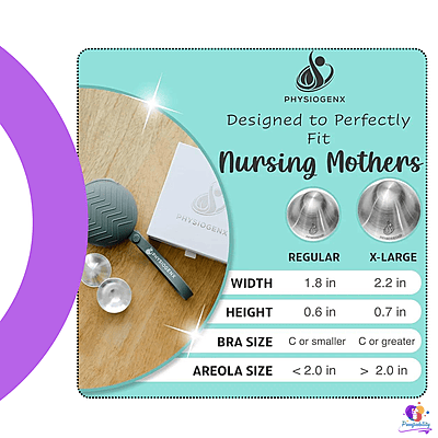 PhysiogenX Silver Nursing Cup and Nipple Shield Kit PhysiogenX Silver Nursing Cup and Nipple Shield Kit