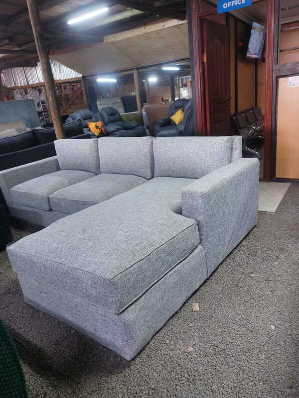 Light grey L shaped 6 seater