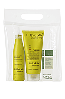 Kit UNA Compensating for hair loss: shampoo, oxygenating scalp drops, and protein mask Kit UNA Compensating for hair loss: shampoo, oxygenating scalp drops, and protein mask