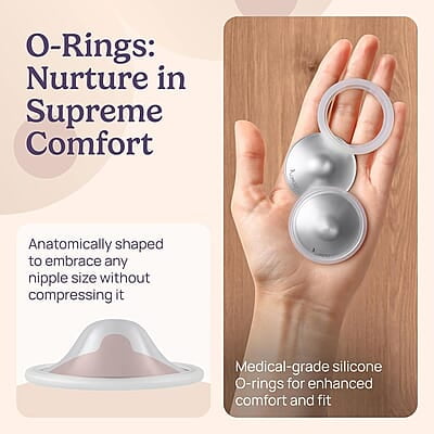 LOMOLY Silver Nursing Cup & Milk Collector Set LOMOLY Silver Nursing Cup & Milk Collector Set