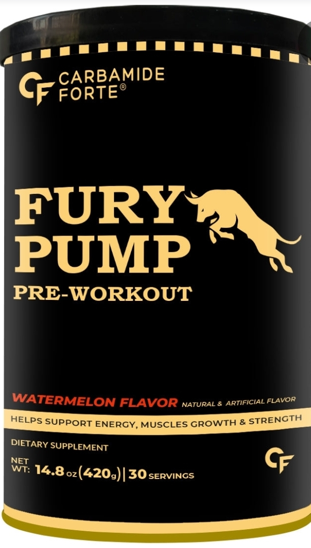 Carbamide Forte Fury Pump Pre-Workout 30 servings | طاقة سي اف كاربامايد