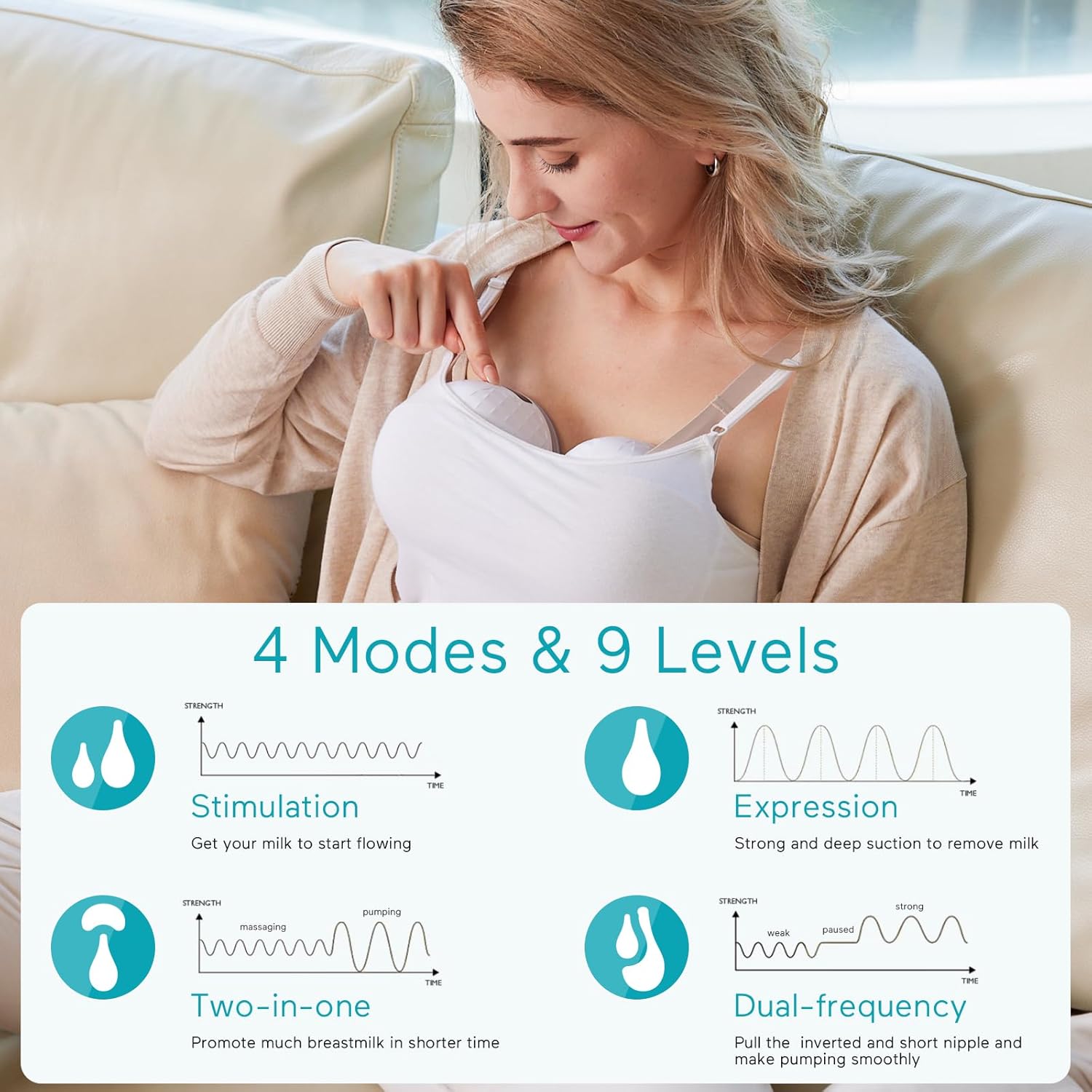 Paruu P10 Wearable Breast Pump