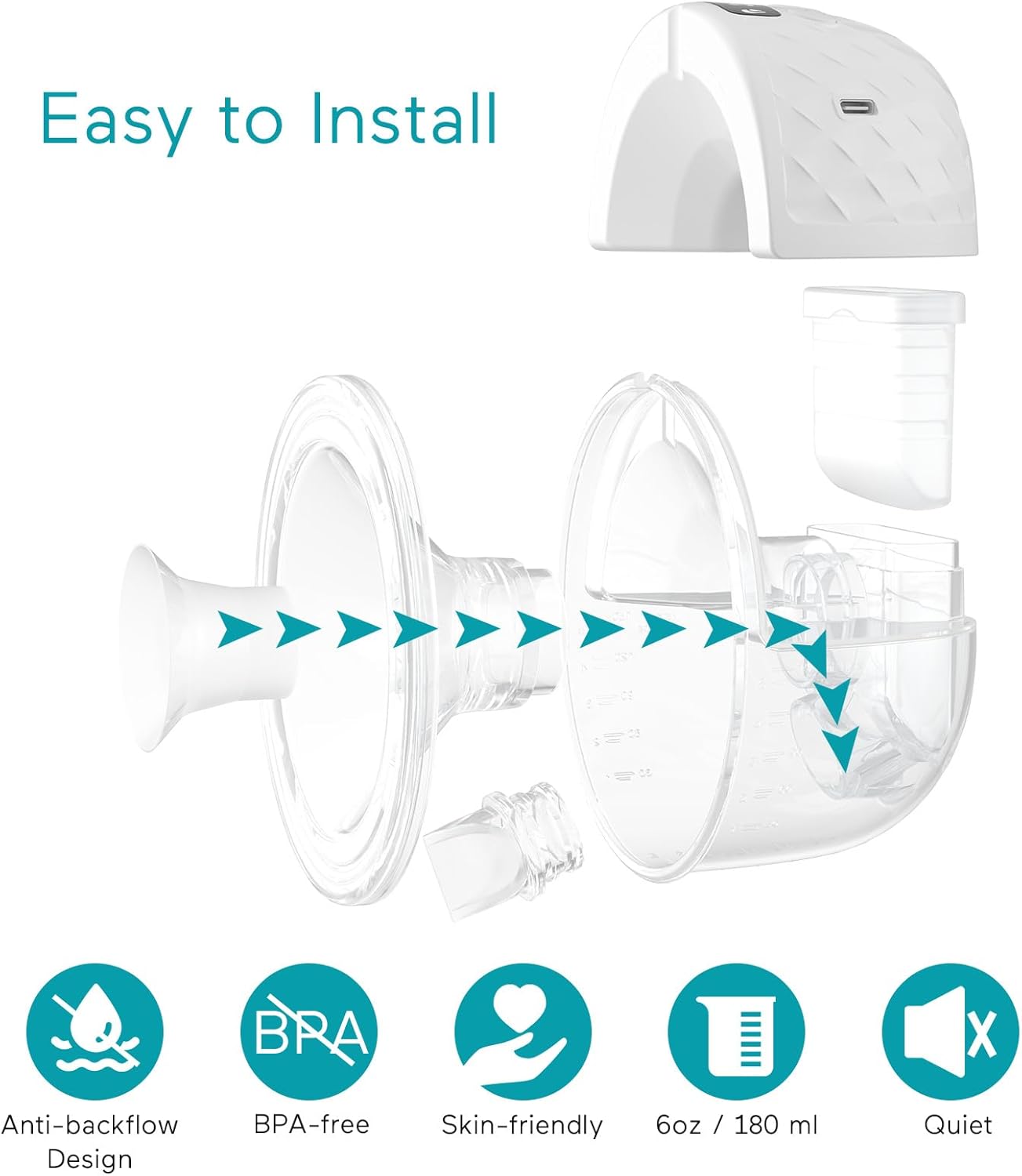 Paruu P10 Wearable Breast Pump