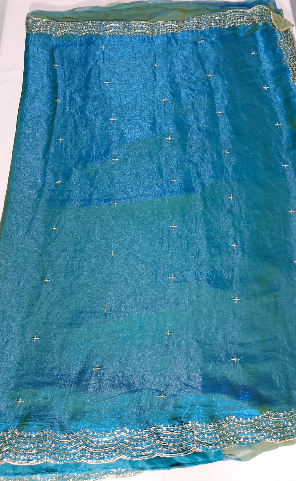 N643: Ready To Ship Beautiful Space Silk Saree With Stitched Blouse N643: Ready To Ship Beautiful Space Silk Saree With Stitched Blouse