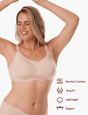 Momcozy Function - U Liquid Spandex Printed Nursing Bra with Performax™ Technology