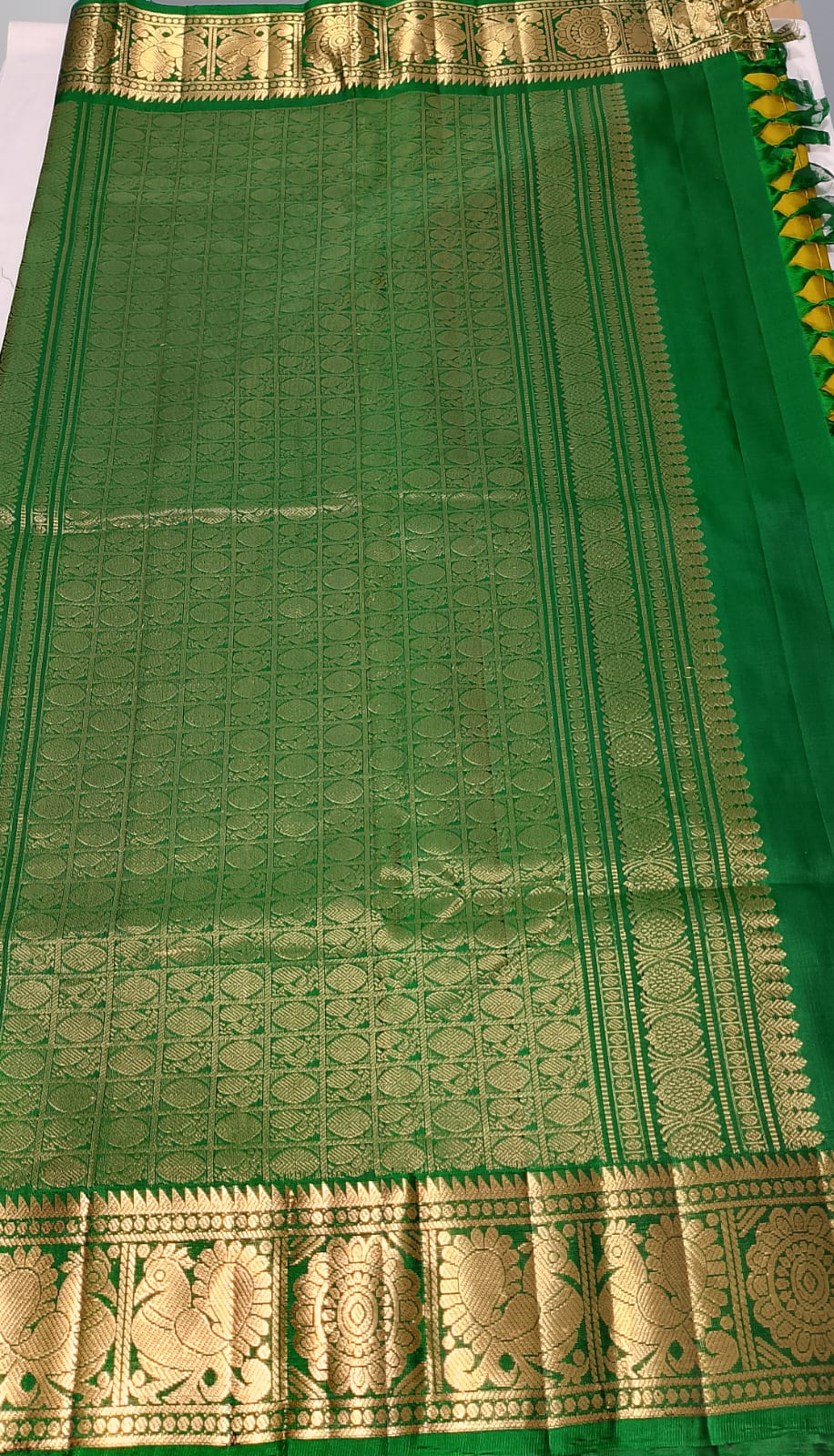 N651: Ready To Ship Beautiful Pure Kanchipattu Saree With Stitched Maggam Work Blouse N651: Ready To Ship Beautiful Pure Kanchipattu Saree With Stitched Maggam Work Blouse