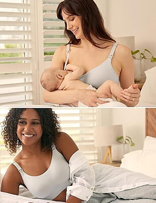 Momcozy Function - U Liquid Spandex Printed Nursing Bra with Performax™ Technology
