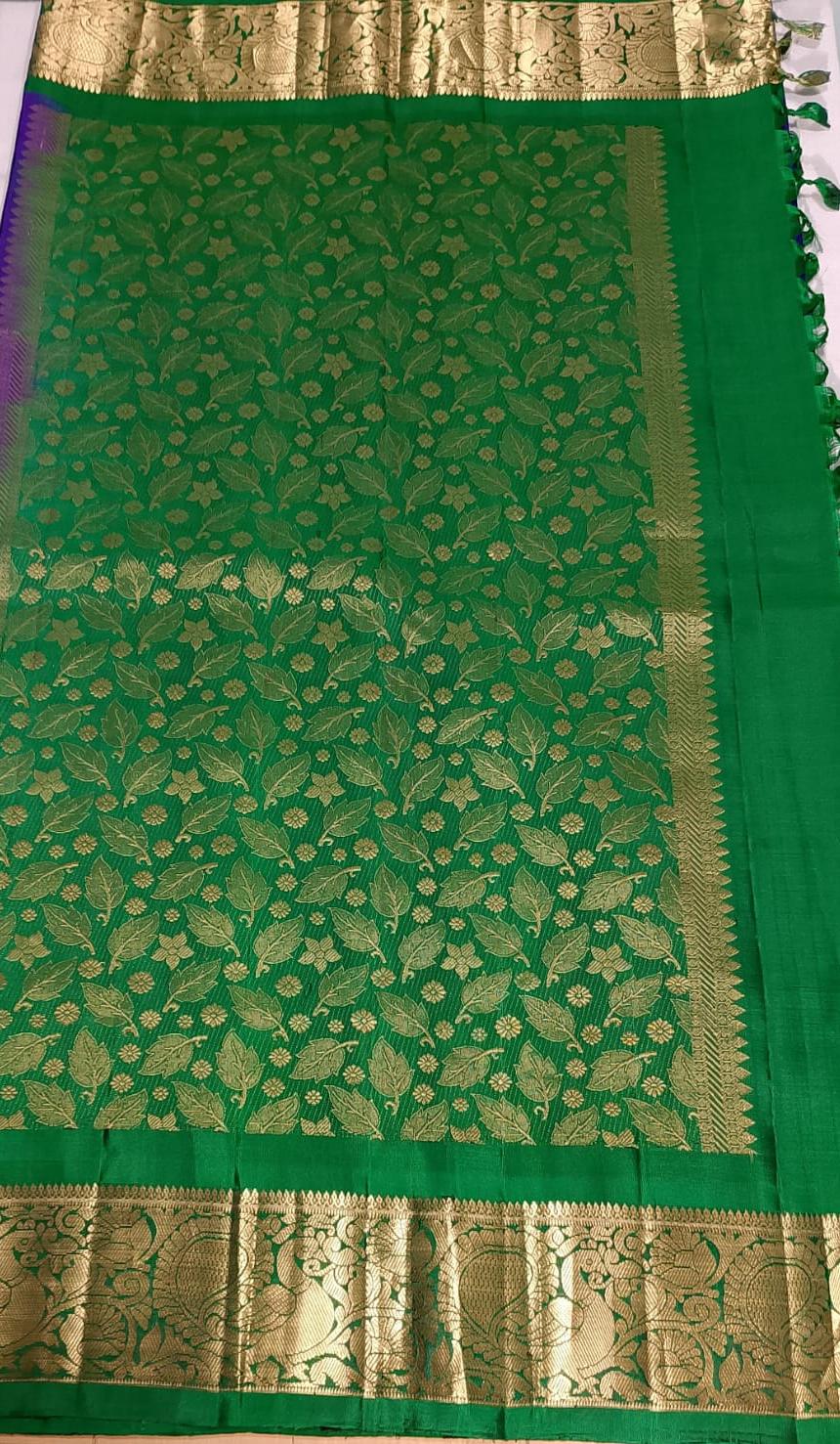 N688: Ready To Ship Beautiful Pure Kanchipattu Saree With Stitched Maggam Work Blouse N688: Ready To Ship Beautiful Pure Kanchipattu Saree With Stitched Maggam Work Blouse