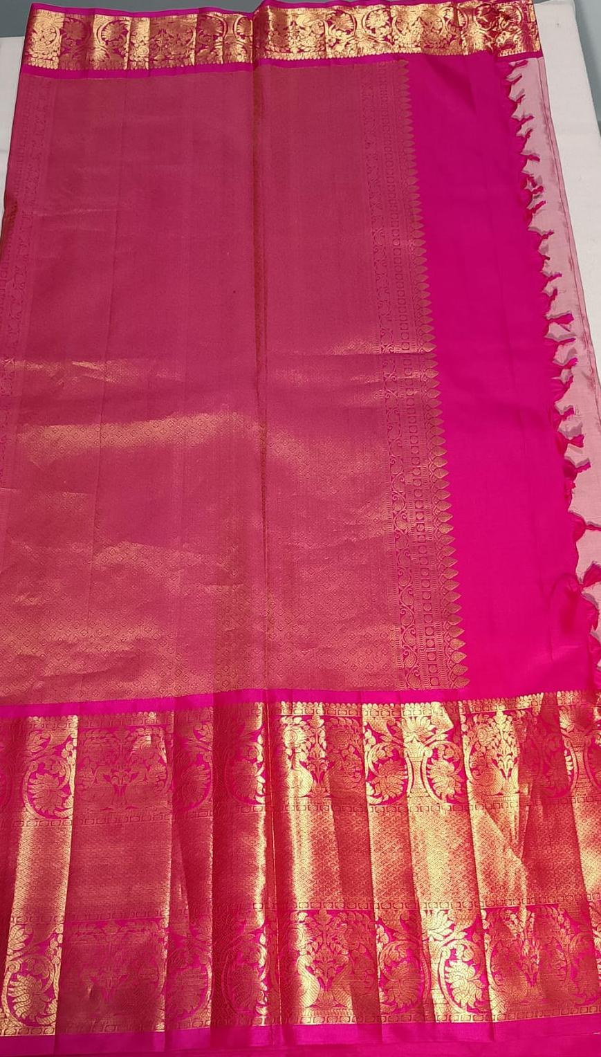 N687: Ready To Ship Beautiful Pure Kanchipattu Saree With Stitched Maggam Work Blouse N687: Ready To Ship Beautiful Pure Kanchipattu Saree With Stitched Maggam Work Blouse