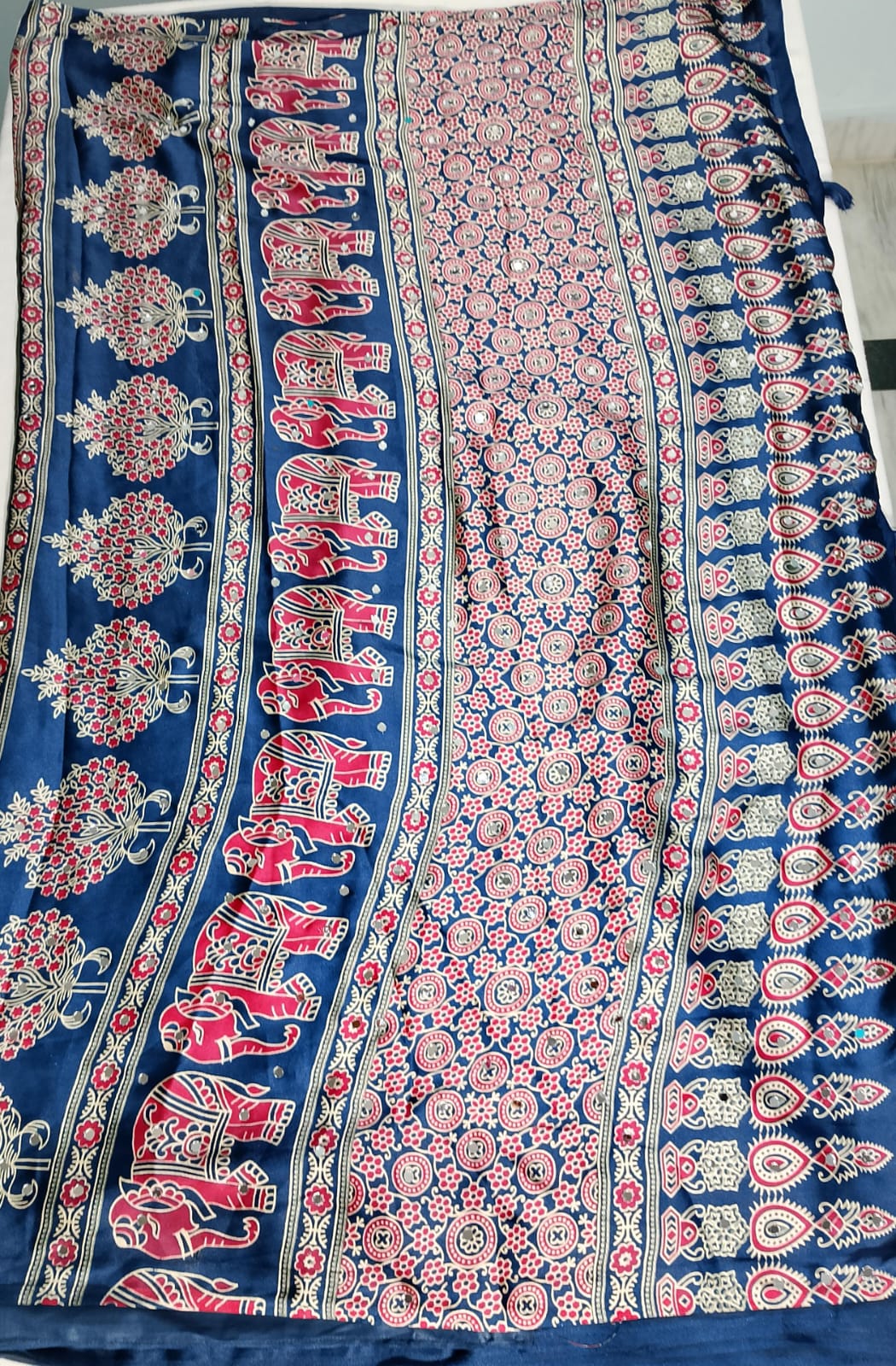 N766:Ready To Ship Beautiful Soft Satin Silk Azark Saree With Stitched Blouse N766:Ready To Ship Beautiful Soft Satin Silk Azark Saree With Stitched Blouse