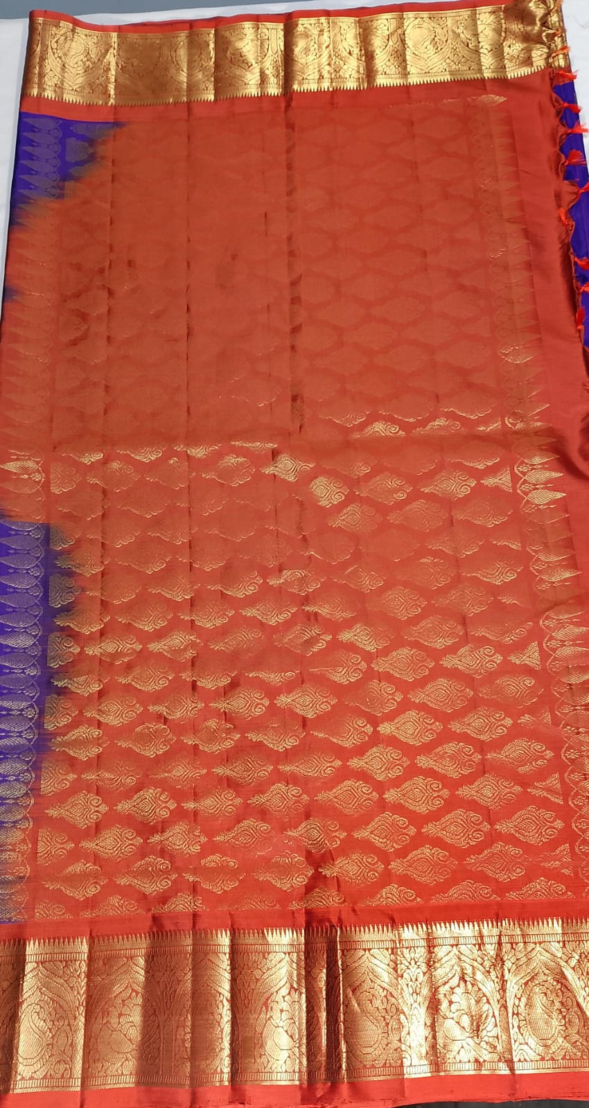 N785:Ready To Ship Beautiful Pure Kanchipattu Saree With Stitched Maggam Work Blouse N785:Ready To Ship Beautiful Pure Kanchipattu Saree With Stitched Maggam Work Blouse