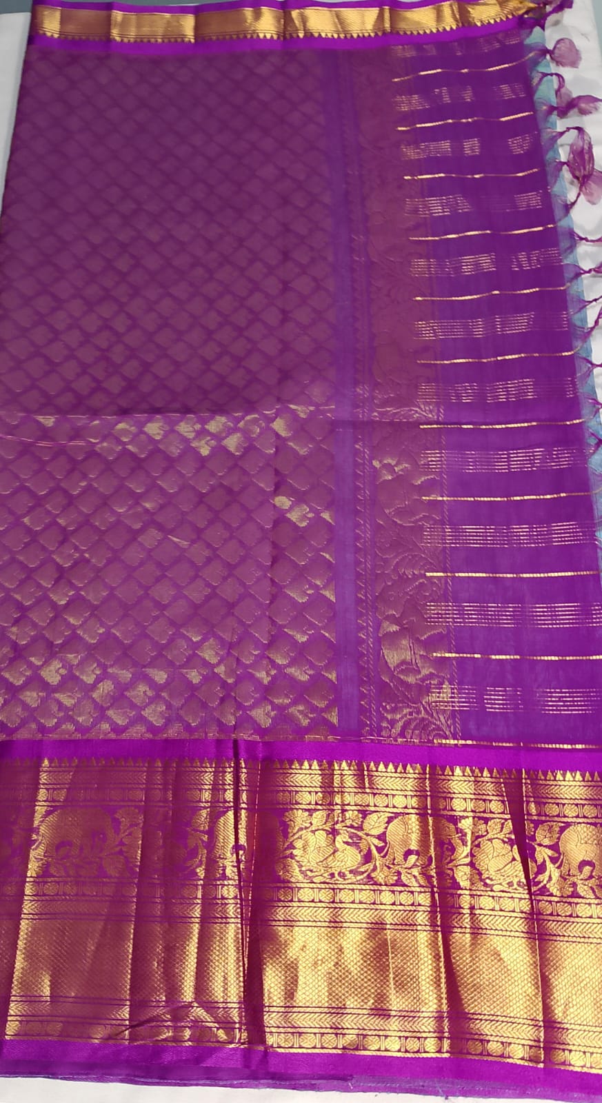 N799: Ready To Ship Beautiful Mangalagiri Saree With Stitched Embroidery Work Blouse N799: Ready To Ship Beautiful Mangalagiri Saree With Stitched Embroidery Work Blouse