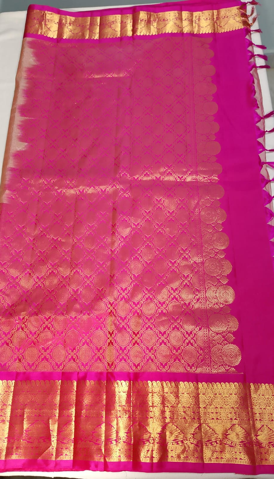 N801:Ready To Ship Beautiful Pure Kanchipattu Saree With Stitched Maggam Work Blouse N801:Ready To Ship Beautiful Pure Kanchipattu Saree With Stitched Maggam Work Blouse