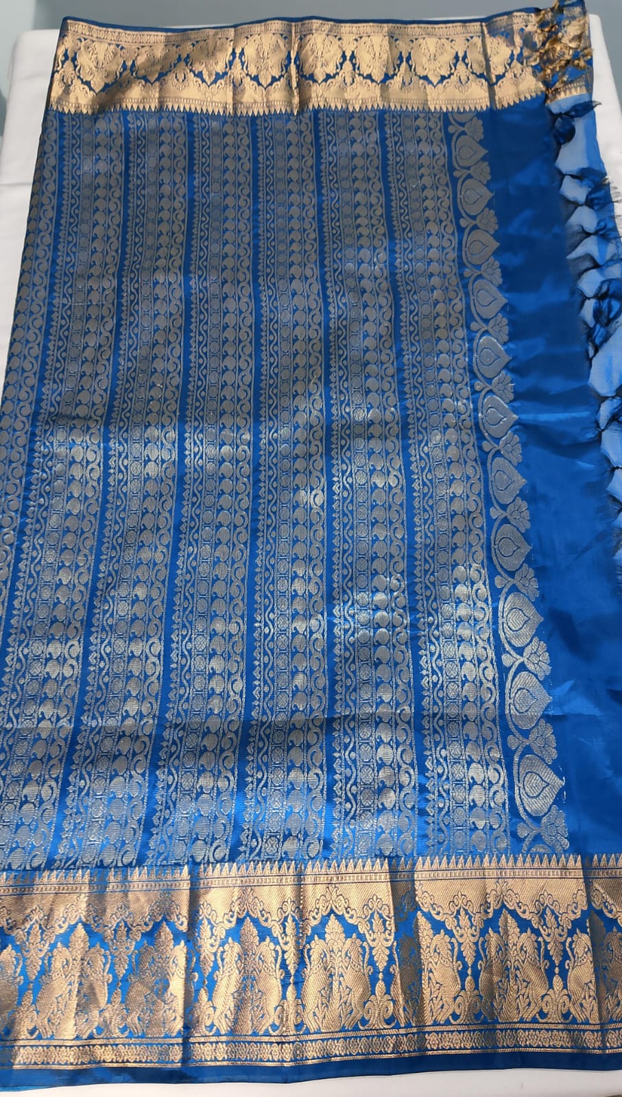 N824: Ready To Ship Beautiful Pure Kanchipattu Saree With Stitched Embroidery Work Blouse N824: Ready To Ship Beautiful Pure Kanchipattu Saree With Stitched Embroidery Work Blouse