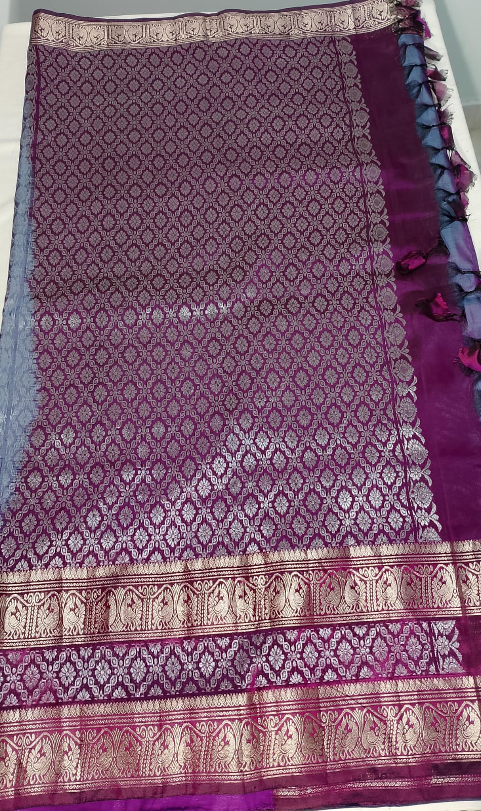 N827:Ready To Ship Beautiful Pure Kanchipattu Saree With Stitched Blouse N827:Ready To Ship Beautiful Pure Kanchipattu Saree With Stitched Blouse