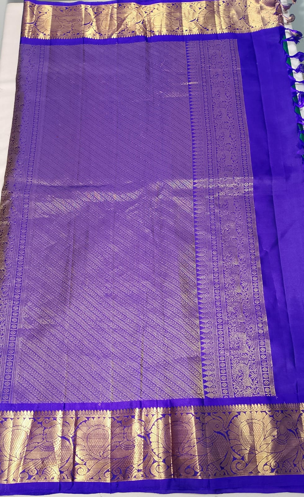 N832:Ready To Ship Beautiful Pure Kanchipattu Saree With Stitched Maggam Work Blouse