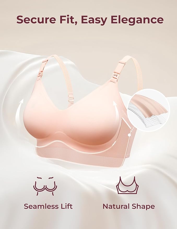 Momcozy Ultra Comfort Seamless Nursing Bra YN21