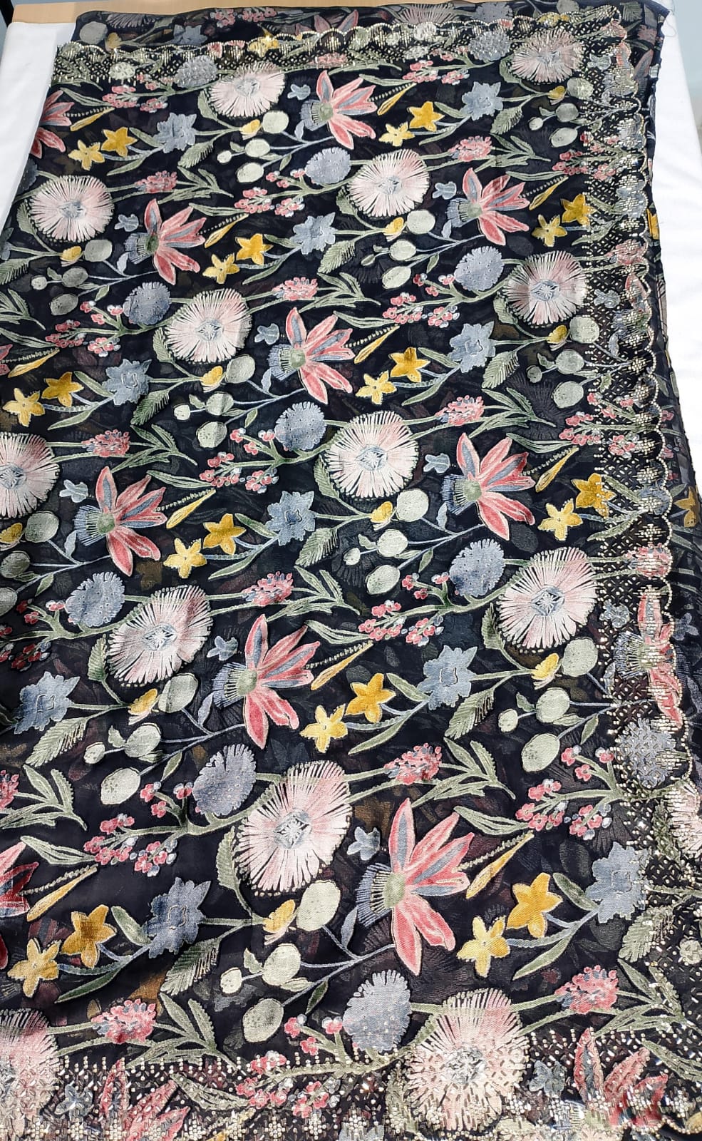 N847: Ready To Ship Beautiful Designer Saree With Stitched Blouse N847: Ready To Ship Beautiful Designer Saree With Stitched Blouse