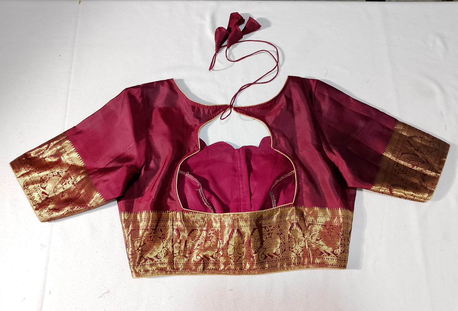 N874:Ready To Ship Beautiful Pure Kanchipattu Saree With Stitched Blouse N874:Ready To Ship Beautiful Pure Kanchipattu Saree With Stitched Blouse