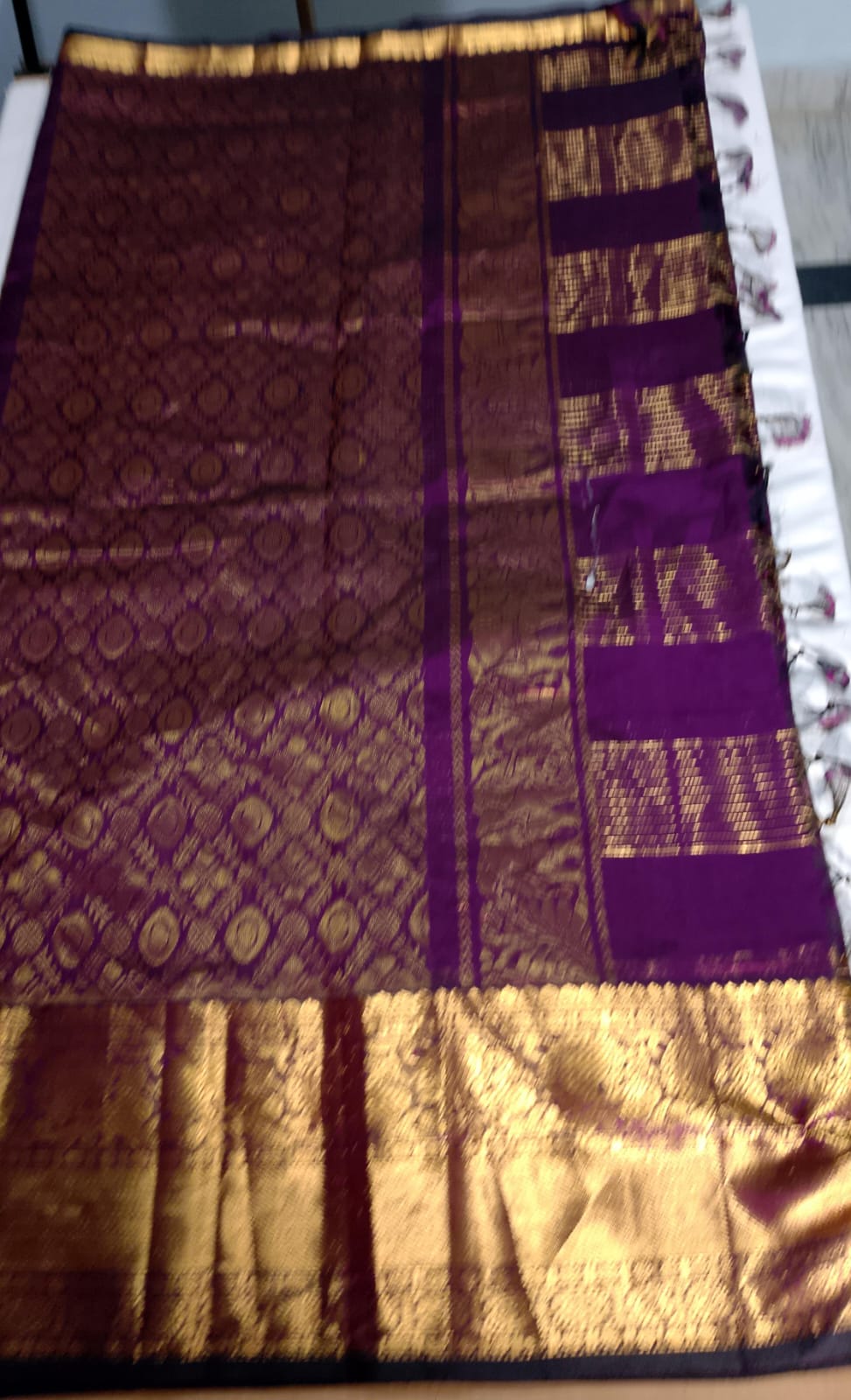 N920: Ready To Ship Beautiful Mangalagiri Saree With Stitched Embroidery Work Blouse N920: Ready To Ship Beautiful Mangalagiri Saree With Stitched Embroidery Work Blouse