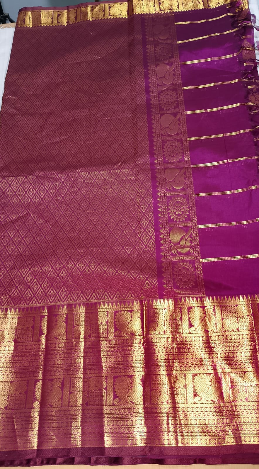 N919: Ready To Ship Beautiful Mangalagiri Saree With Stitched Embroidery Work Blouse N919: Ready To Ship Beautiful Mangalagiri Saree With Stitched Embroidery Work Blouse