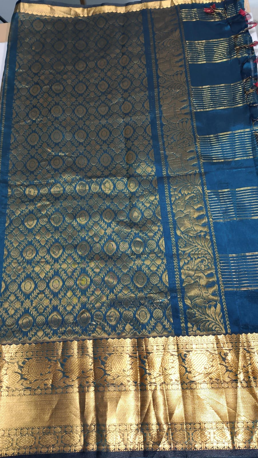 N918: Ready To Ship Beautiful Mangalagiri Saree With Stitched Embroidery Work Blouse N918: Ready To Ship Beautiful Mangalagiri Saree With Stitched Embroidery Work Blouse