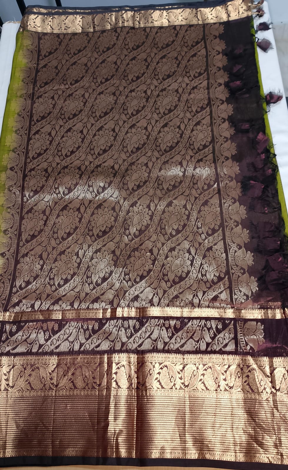 N937: Ready To Ship Beautiful Mangalagiri Saree With Stitched Embroidery Work Blouse N937: Ready To Ship Beautiful Mangalagiri Saree With Stitched Embroidery Work Blouse