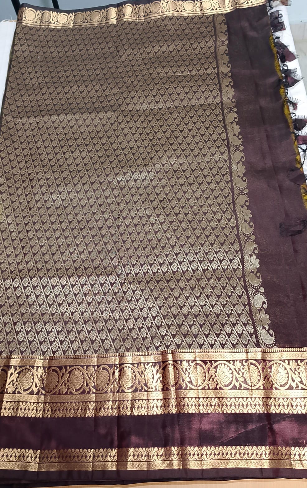 N936:Ready To Ship Beautiful Pure Kanchipattu Saree With Stitched Blouse N936:Ready To Ship Beautiful Pure Kanchipattu Saree With Stitched Blouse
