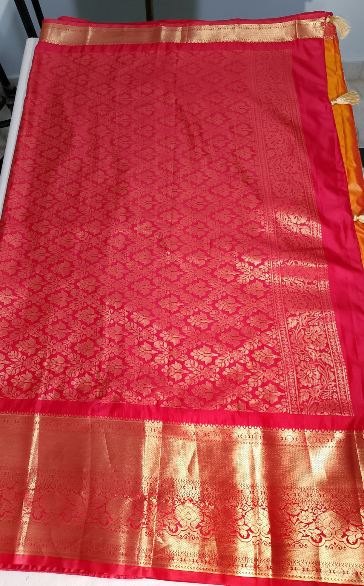 N895:Ready To Ship Beautiful Semi Kanchipattu Saree With Stitched Embroidery Work Blouse N895:Ready To Ship Beautiful Semi Kanchipattu Saree With Stitched Embroidery Work Blouse