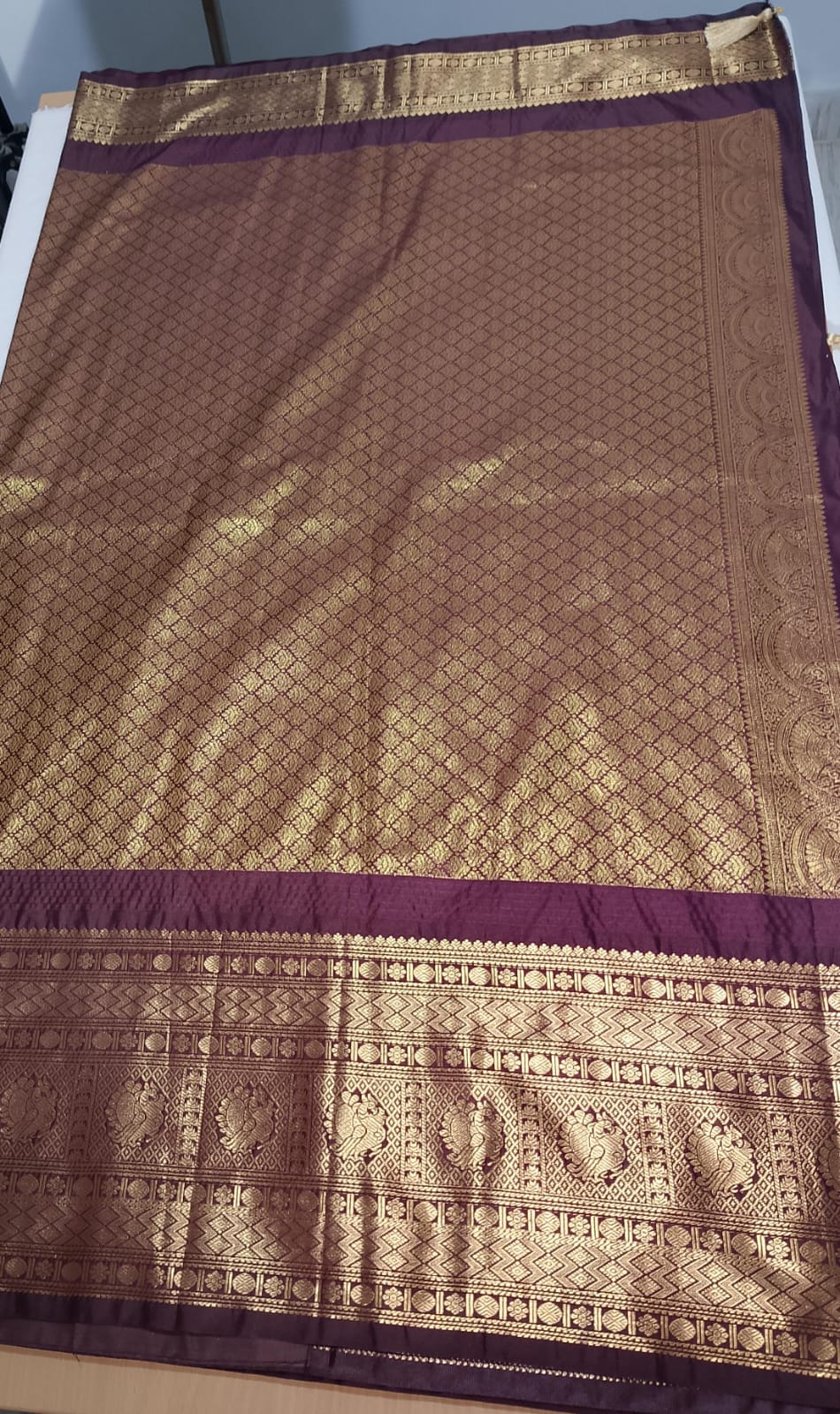N952:Ready To Ship Beautiful Vintage Gadwal Saree With Stitched Blouse