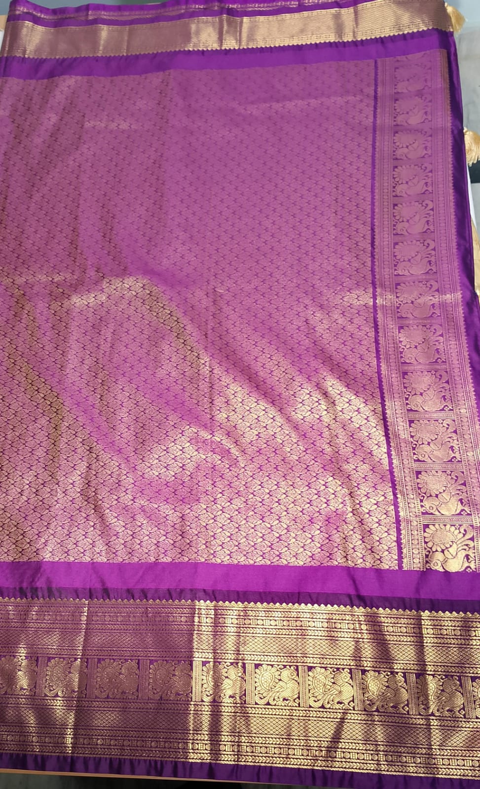 N956:Ready To Ship Beautiful Vintage Gadwal Saree With Stitched Blouse